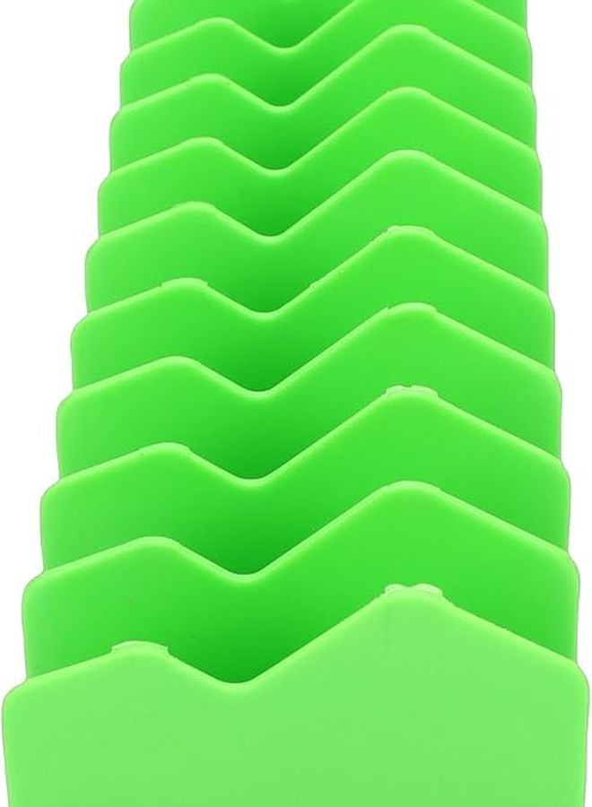 Zerodis منظّم 10 فتحة لملاقط مع قاعدة مانعة للانزلاق حامل أدوات متعدد الأغراض 9.8 × 2.6 بوصة - Image 2